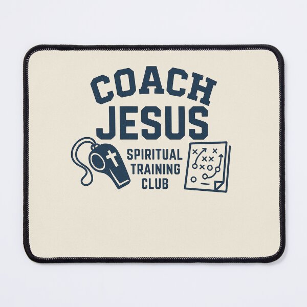Item preview, Coach Jesus – Spiritual Training Club Christian Sports Tee designed and sold by astersgraphics.