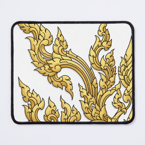 Item preview, Ornate Golden Thai Pattern Vector Art on White Background designed and sold by MyEz Style.