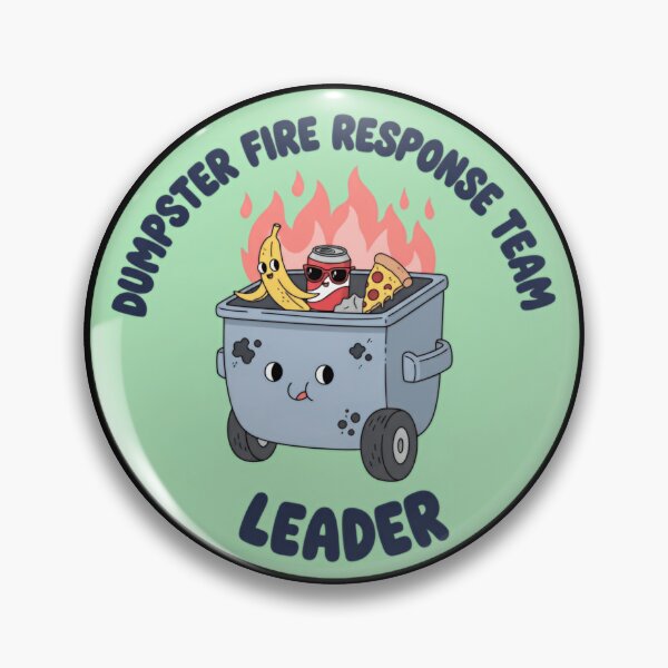 Item preview, Dumpster Fire Response Team Leader Trash Tactician designed and sold by SkeletonsDanger.