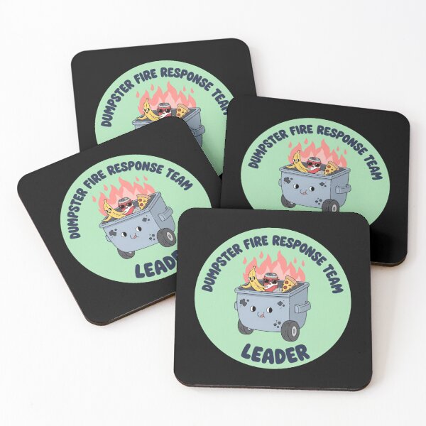 Item preview, Dumpster Fire Response Team Leader Trash Tactician designed and sold by SkeletonsDanger.