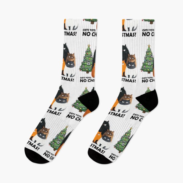 Item preview, ​Cats Vote NO CHRISTMAS T-Shirt | Funny Sarcastic Cat Lover Gift designed and sold by SylwiaPrint.