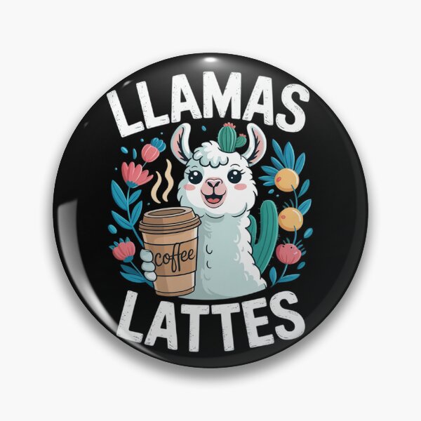 Item preview, Llamas & Lattes Llama & Coffee Lover Floral  designed and sold by RuthGAArt.