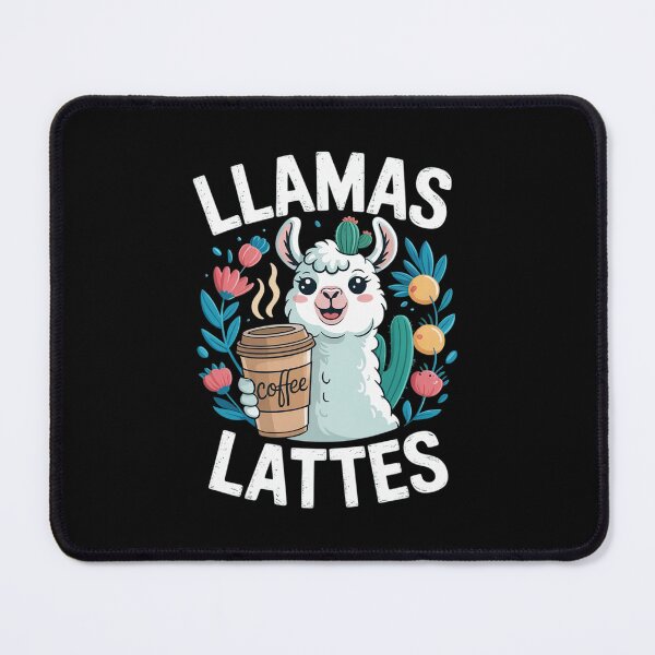 Item preview, Llamas & Lattes Llama & Coffee Lover Floral  designed and sold by RuthGAArt.