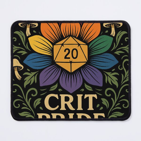 Item preview, Crit Pride Botanical Fantasy Emblem designed and sold by RPG-Pride.
