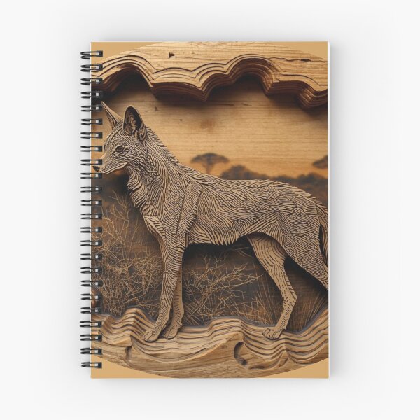Item preview, Coyote Relief Carving — Wild Energy Ancestral Art Print designed and sold by SavannaStrikes.