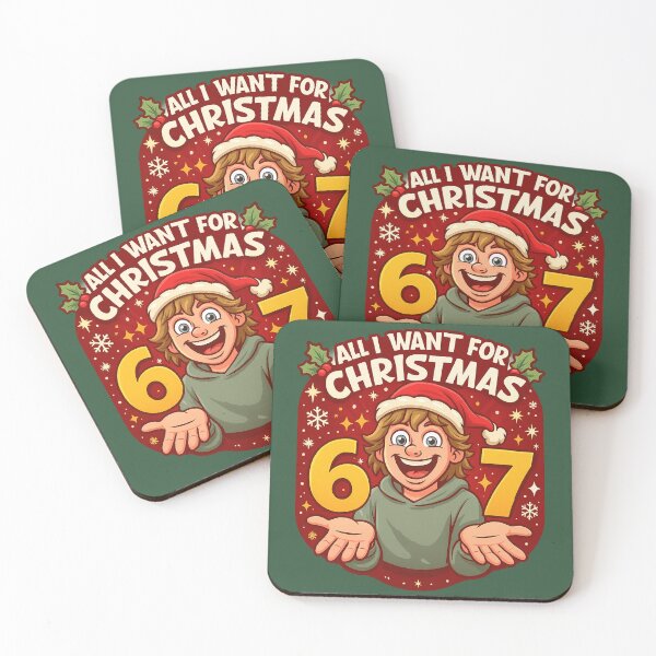Item preview, All I Want for Christmas Is 6-7 – Viral 6-7 Meme Holiday Design designed and sold by GirlyPopped.