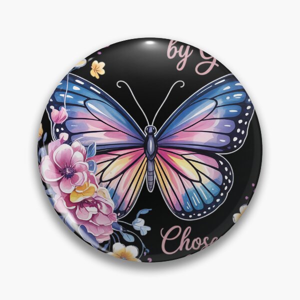 Item preview, Loved By God Chosen By Jesus Baptized 2025 Butterfly Floral  designed and sold by VerseFarm.