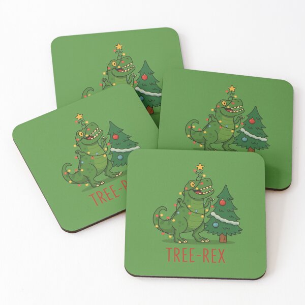 Item preview, Tree-Rex Christmas Lights – Funny Dinosaur Christmas designed and sold by Planthem.