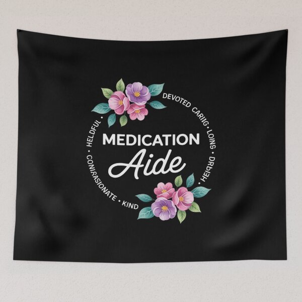 Item preview, Medication Aide Appreciation Floral  designed and sold by VerseFarm.
