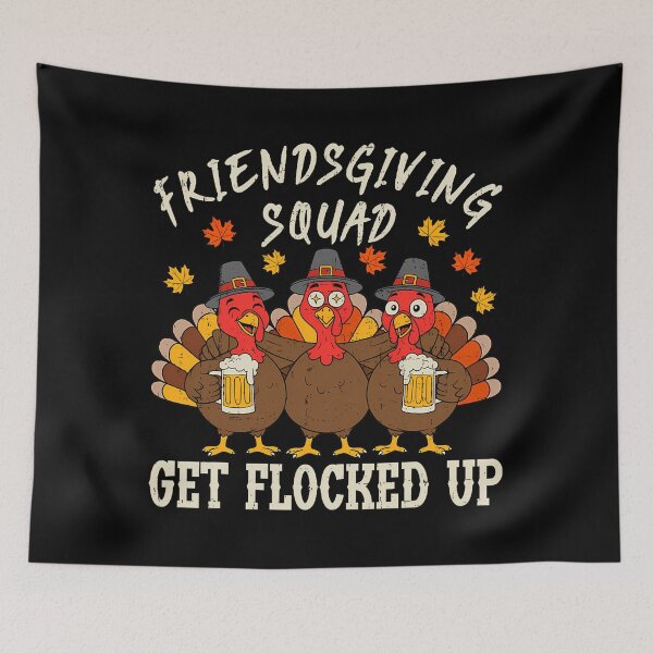Item preview, Humor Thankful 90s Friendsgiving Squad Party Friends Turkey designed and sold by Daleburuling.