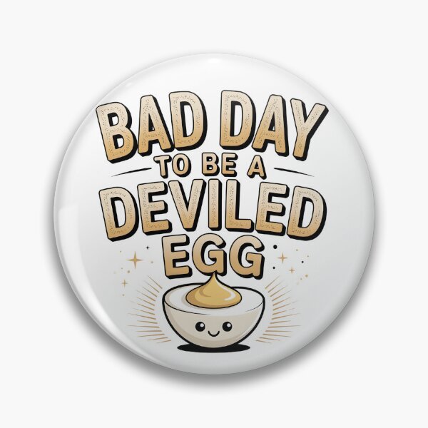Item preview, Bad Day to Be a Deviled Egg | Cute Thanksgiving Food Pun Design designed and sold by SaritaVerseArt.