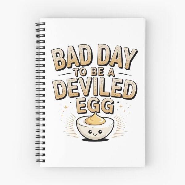 Item preview, Bad Day to Be a Deviled Egg | Cute Thanksgiving Food Pun Design designed and sold by SaritaVerseArt.