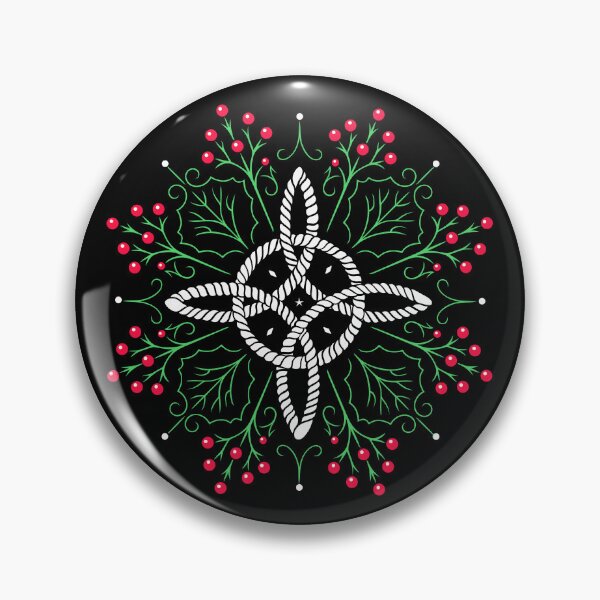 Item preview, Yule Star with Moon Node and Holly designed and sold by Christine Krahl.