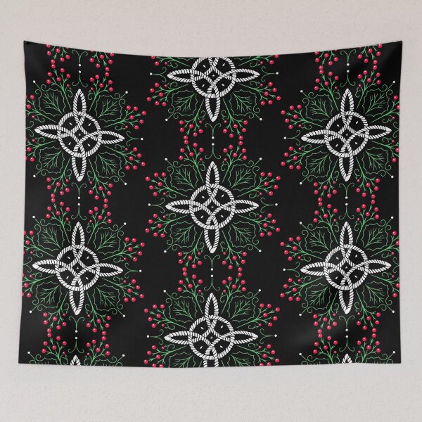 Item preview, Yule Star with Moon Node and Holly designed and sold by Christine Krahl.