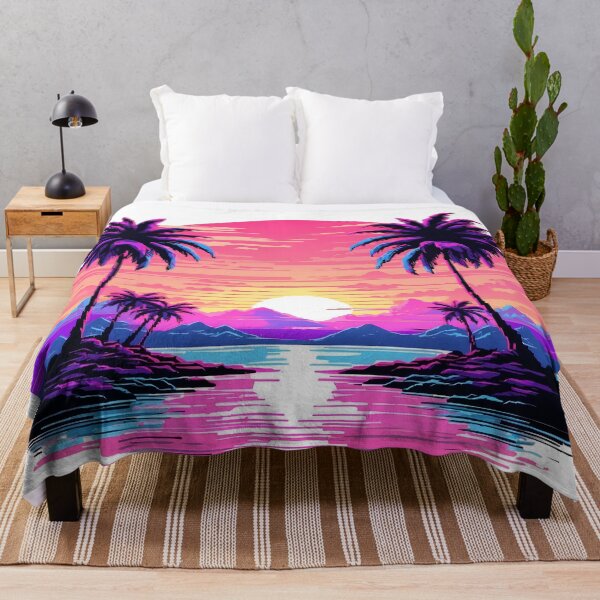 Item preview, Retro Pixel Art Sunset - 90s Vaporwave designed and sold by ThePromptStudio.