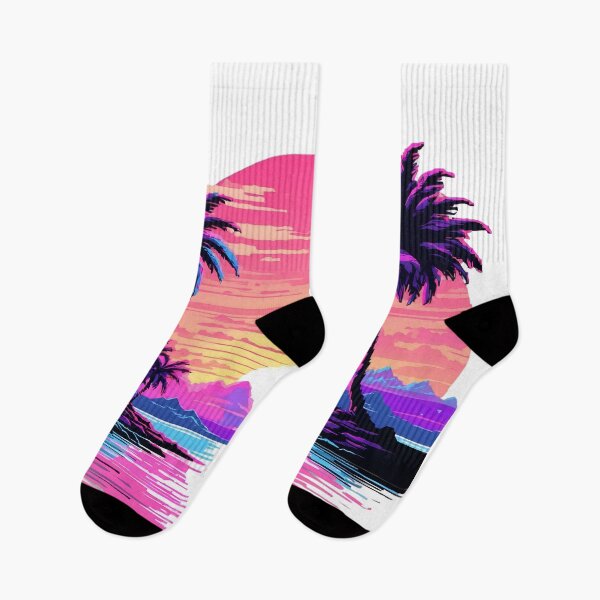Item preview, Retro Pixel Art Sunset - 90s Vaporwave designed and sold by ThePromptStudio.