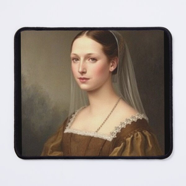 Item preview, Tudor Era Courtier woman in a beautiful period dress portrait art designed and sold by Vintage Designs +.