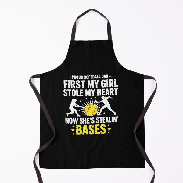 Item preview, Softball Dad Girl Stole My Heart Stealing Bases Fathers Day designed and sold by DianaStantzo.