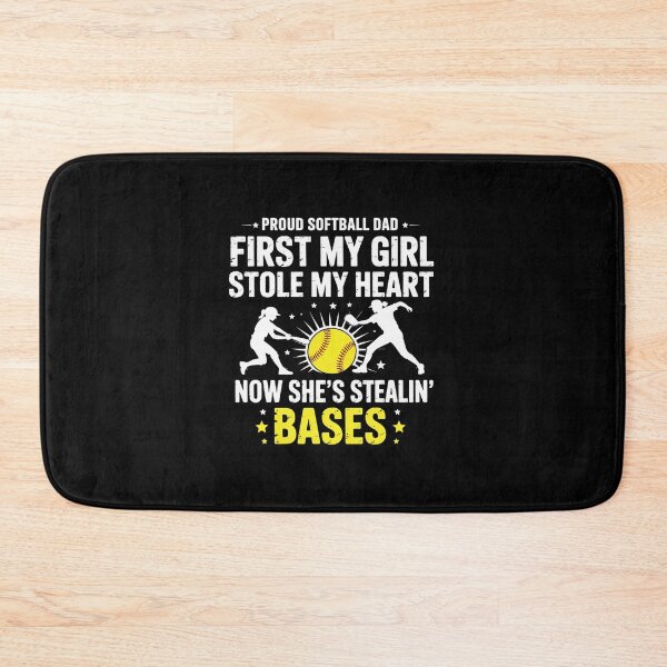 Item preview, Softball Dad Girl Stole My Heart Stealing Bases Fathers Day designed and sold by DianaStantzo.