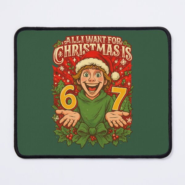 Item preview, All I Want for Christmas Is 6-7 – Viral Holiday Meme Design designed and sold by GirlyPopped.