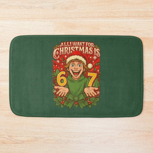 Item preview, All I Want for Christmas Is 6-7 – Viral Holiday Meme Design designed and sold by GirlyPopped.