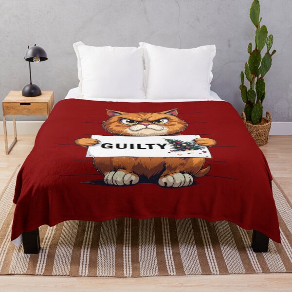 Item preview, GUILTY! Funny Cat Mugshot Christmas T-Shirt | Broken Ornament Gift designed and sold by SylwiaPrint.