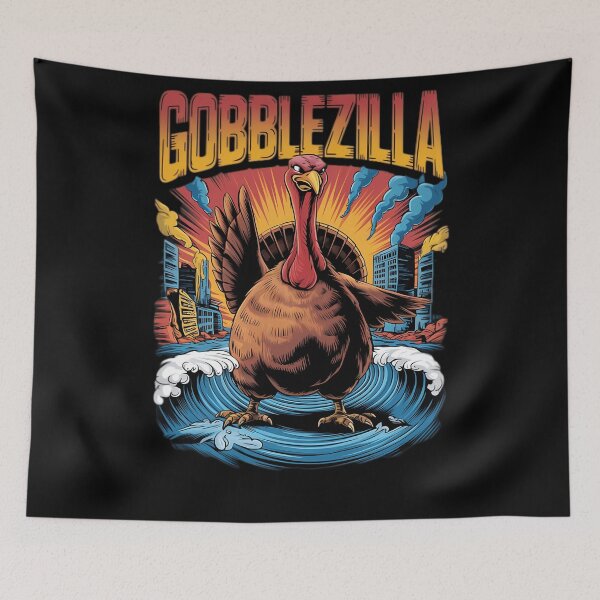 Item preview, Quote Style Happy Funny Gobblezilla Thanksgiving Humor Retro designed and sold by nguyenconguan80.