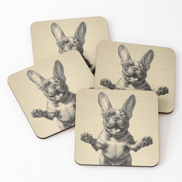 Item preview, Joyful French Bulldog Sketch designed and sold by lautir.