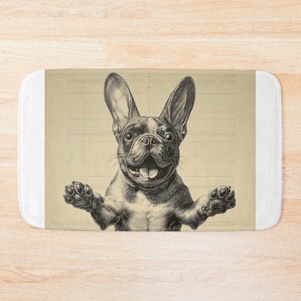 Item preview, Joyful French Bulldog Sketch designed and sold by lautir.