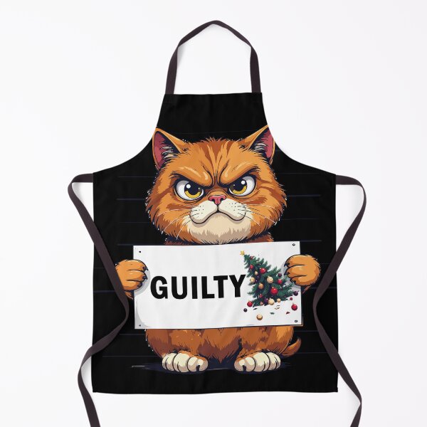 Item preview, ​GUILTY! Funny Cat Mugshot Christmas T-Shirt | Broken Ornament Gift designed and sold by SylwiaPrint.