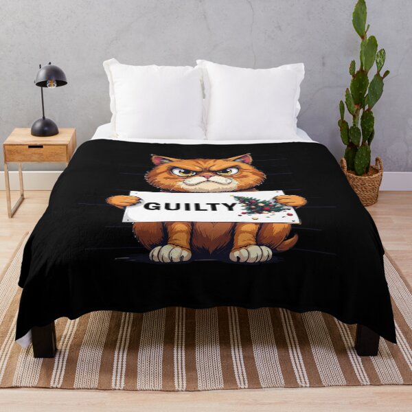 Item preview, GUILTY! Funny Cat Mugshot Christmas T-Shirt | Broken Ornament Gift designed and sold by SylwiaPrint.