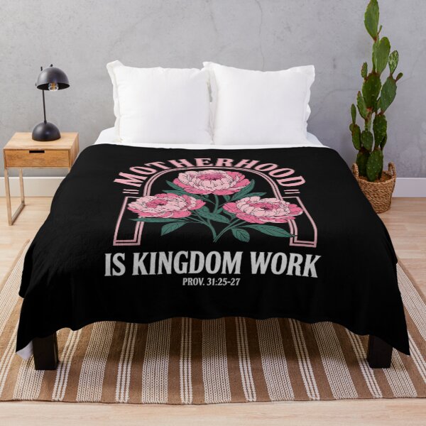 Item preview, Motherhood Is Kingdom Work Mothers Day Mom Jesus Christian designed and sold by VerseFarm.