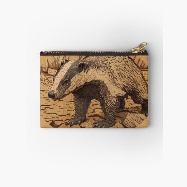 Item preview, Fierce Badger Relief — Wild Energy Ancestral Art designed and sold by SavannaStrikes.