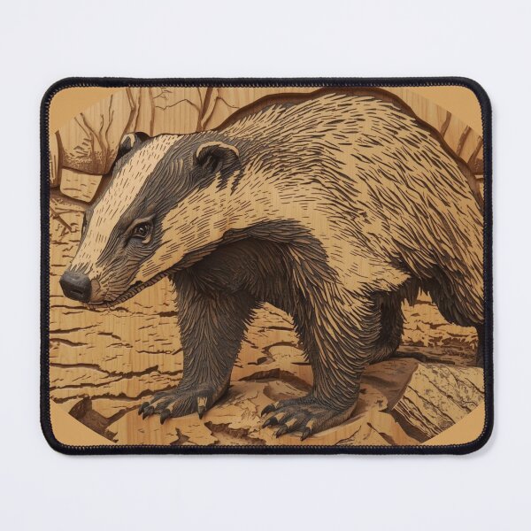 Item preview, Fierce Badger Relief — Wild Energy Ancestral Art designed and sold by SavannaStrikes.