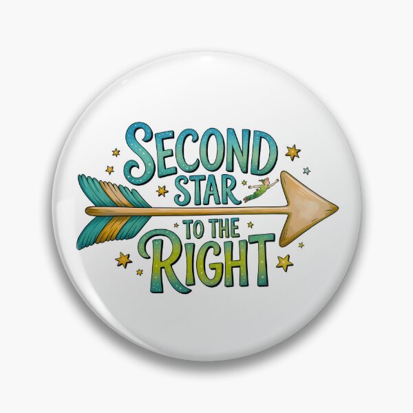Item preview, Second Star to the Right - Peter Pan Neverland Arrow designed and sold by Cristina Galerina.