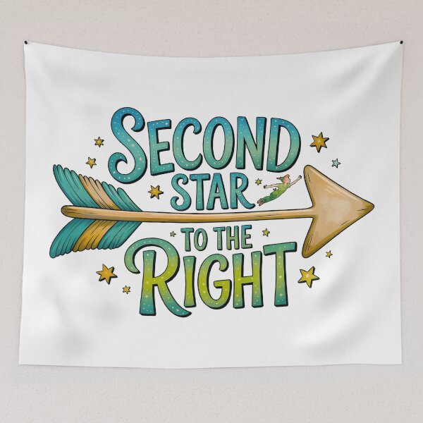Item preview, Second Star to the Right - Peter Pan Neverland Arrow designed and sold by Cristina Galerina.