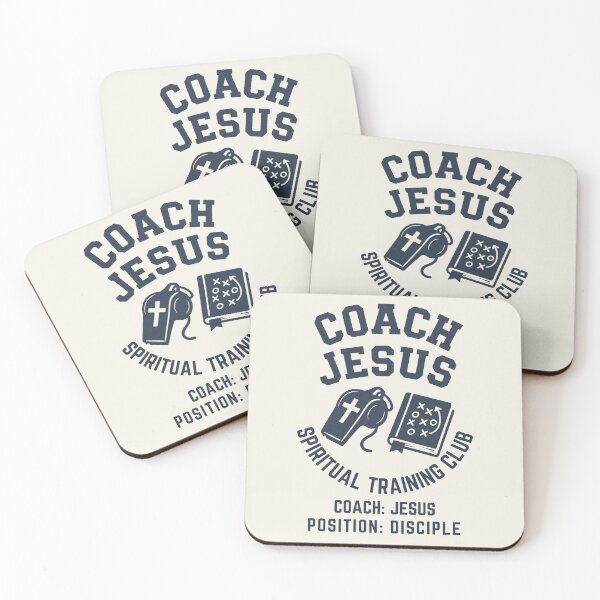 Item preview, Coach Jesus Spiritual Training Club – Christian Sports Disciple Design designed and sold by astersgraphics.