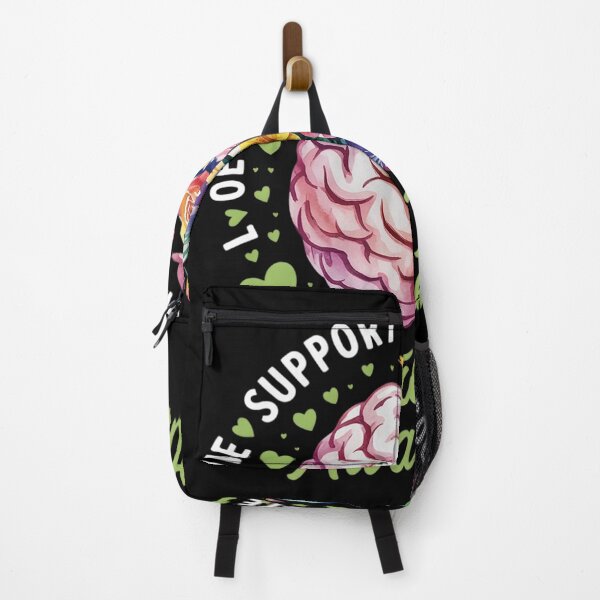 Item preview, motivational Support Floral Brain Mental Health Awareness designed and sold by VerseFarm.