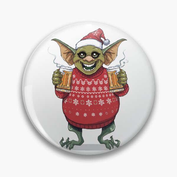 Item preview, Festive goblin in a Christmas sweater with beers designed and sold by Super-tshirtco.