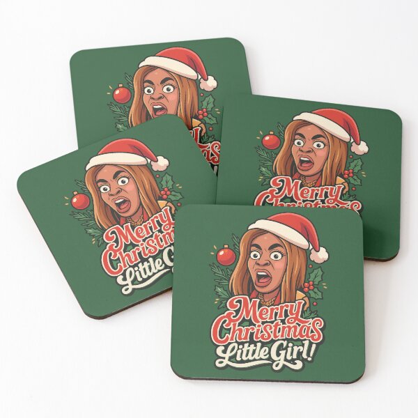 Item preview, Merry Christmas, Little Girl! – Mary Cosby Christmas Pop Art Design designed and sold by GirlyPopped.