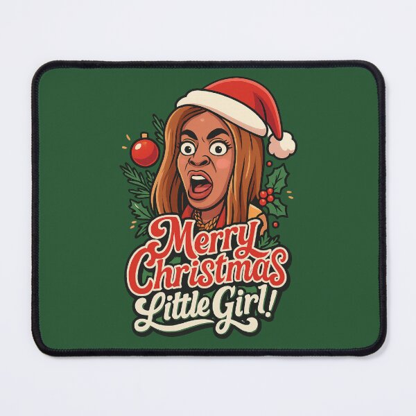 Item preview, Merry Christmas, Little Girl! – Mary Cosby Christmas Pop Art Design designed and sold by GirlyPopped.