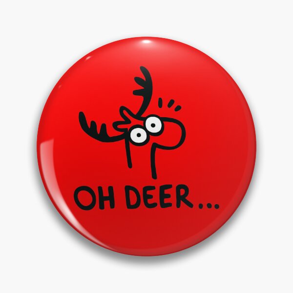 Item preview, Cute Reindeer Oh Deer Christmas Holiday Art designed and sold by monikko.