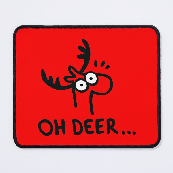 Item preview, Cute Reindeer Oh Deer Christmas Holiday Art designed and sold by monikko.