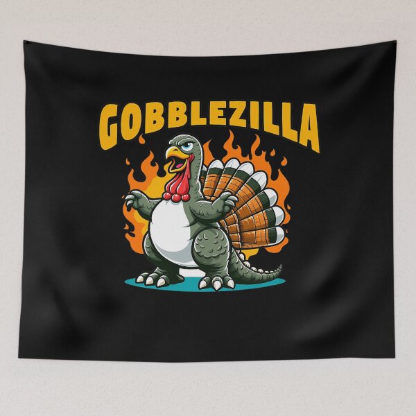 Item preview, Thanksgiving Humor Retro Style Happy Funny Quote Gobblezilla designed and sold by nguyenconguan80.