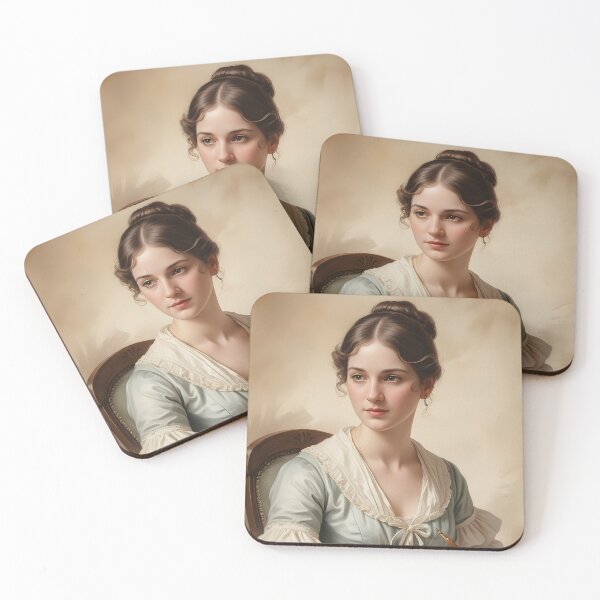 Item preview, Jane Austen character writing a letter portrait  designed and sold by Ponted.