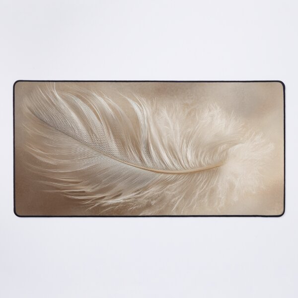 Item preview, Soft feather resting on a surface designed and sold by anytka.