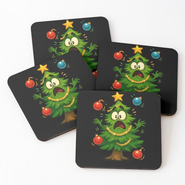 Item preview, Christmas Tree Panicking About Falling Ornaments designed and sold by Paninides.
