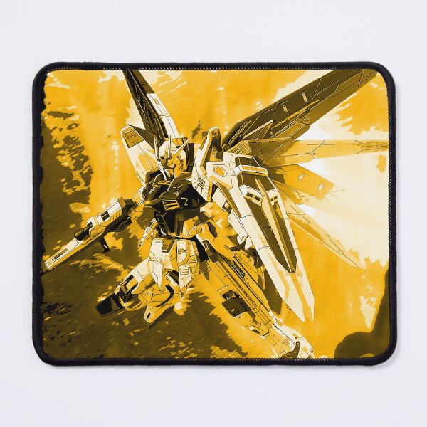 Item preview, gold freedom gundam seed illustration designed and sold by sabartgunpla.
