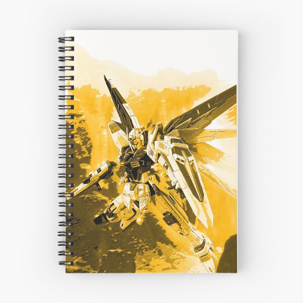 Item preview, gold freedom gundam seed illustration designed and sold by sabartgunpla.