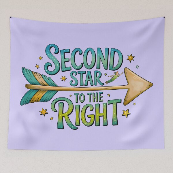 Item preview, Second Star to the Right - Peter Pan Neverland Arrow designed and sold by Cristina Galerina.